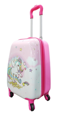 Customizable Childrens Rolling Suitcase Childrens Carry On Luggage With Iron Trolley
