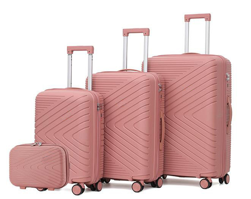 Customization 4 Piece Hard Shell Luggage Sets PP Suitcase For  Bussiness Trip
