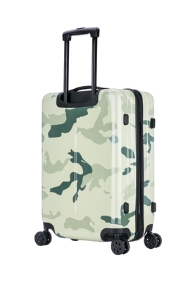 ABS Luggage Set 3 Piece Set With Camouflage PC Printing,   Recessed Plane Wheel Durable  TSA Lock  Aluminium Trolley