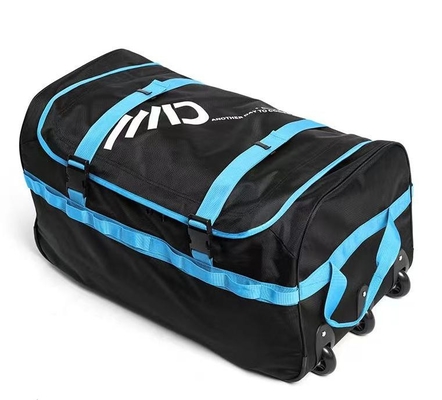 3 Wheels Wide Foldable Rolling Duffel Bag Big Volume Easy Carrying