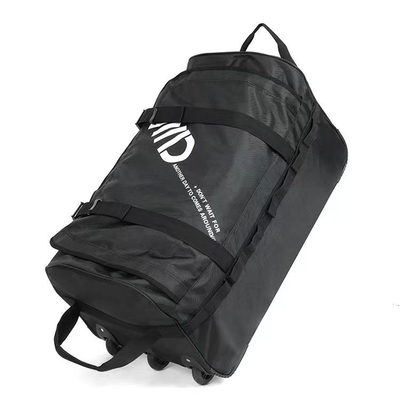 3 Wheels Wide Foldable Rolling Duffel Bag Big Volume Easy Carrying