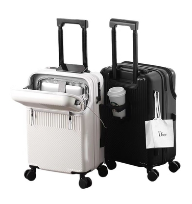 ABS Small Front Open Carry On Luggage Cabin Spinner Luggage Classical Design
