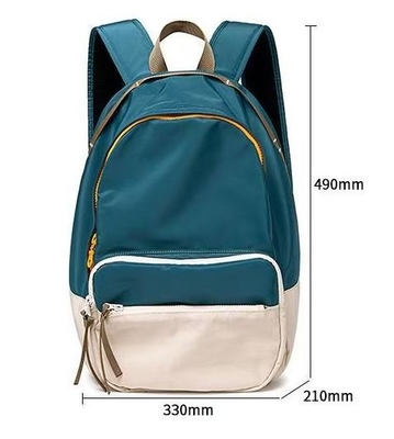 Color Blocking Design Lightweight School Backpack Rucksack 18.5inch