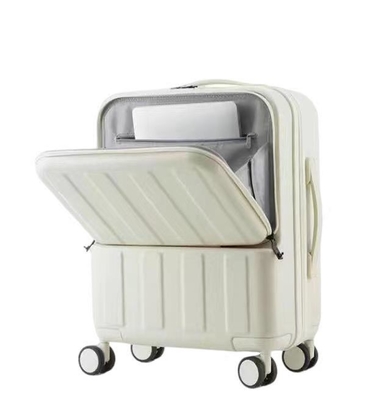 45-55L Light Macaron Color Cabin Carry On Suitcase With Half Front Compartment