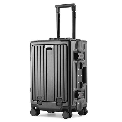 TSA Approved Cabin Travel Luggage Aluminum Hard Shell Suitcase With Spinner Wheel