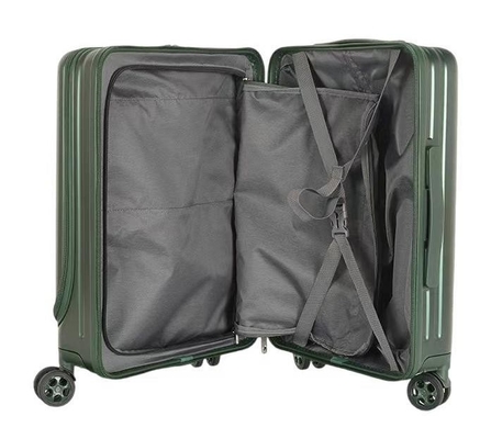 OEM ODM Hardside Carry On Luggage With Front Pocket Double Wheels