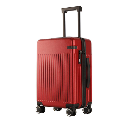Electronics Pattern Red  24 Inch Hardside Spinner Luggage Anti Scratch