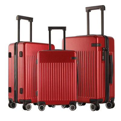 Electronics Pattern Red  24 Inch Hardside Spinner Luggage Anti Scratch