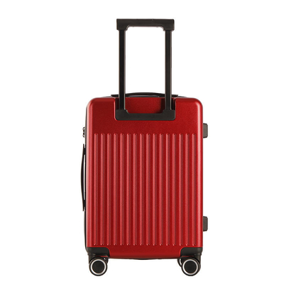 Electronics Pattern Red  24 Inch Hardside Spinner Luggage Anti Scratch