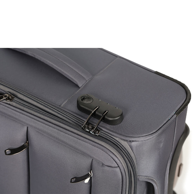 EVA Padding Twill Nylon Fabric Soft Travel Luggage With Mute Double Wheels