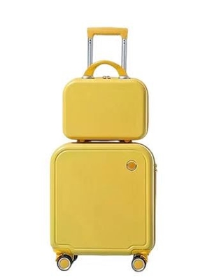 OEM Childrens Rolling Suitcase With 1 Beauty Case Macaron Color  Youth Rolling Luggage