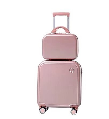 OEM Childrens Rolling Suitcase With 1 Beauty Case Macaron Color  Youth Rolling Luggage