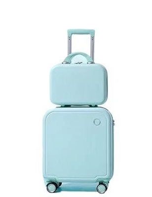 OEM Childrens Rolling Suitcase With 1 Beauty Case Macaron Color  Youth Rolling Luggage