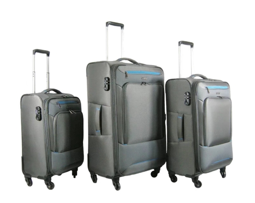 50-110Litres Soft Travel Luggage 3 Pieces With Aluminum Trolley System
