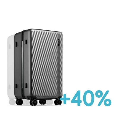 Multi Functional 3Pcs Hard Travel Luggage With Partitioned Storage Spaces