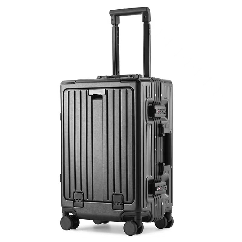 TSA Approved Cabin Travel Luggage Aluminum Hard Shell Suitcase With Spinner Wheel