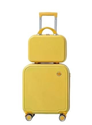 OEM Childrens Rolling Suitcase With 1 Beauty Case Macaron Color  Youth Rolling Luggage